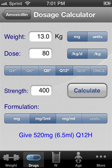 med calculator.